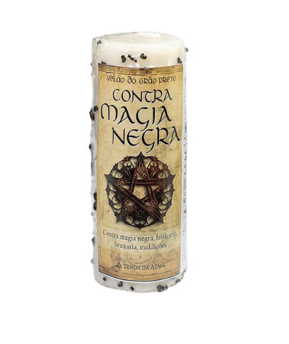 Velão do Grão Preto Contra Magia Negra | Unidade | Dimensão: 16 cm altura X 6 cm diâmetro
