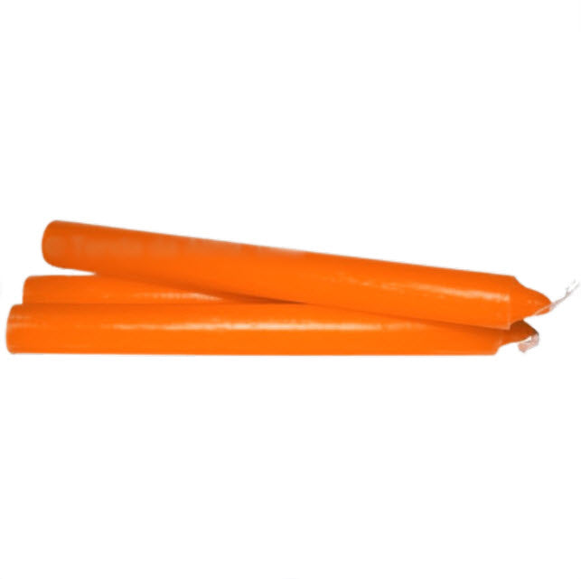 Vela de 20 cm - Laranja | 1 Unidade | 20 cm de altura X 20 mm - ZenNatural