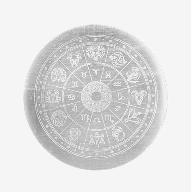 Base de Selenite Roda da Vida - Média 14 cm | Unidade | Diâmetro: 135/140 mm - ZenNatural