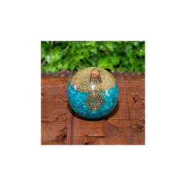 ZenNatural_Esfera de Orgonite com Água Marinha