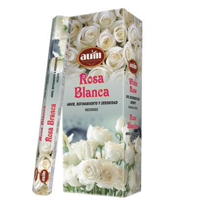 ZenNatural_Incenso – Rosa Branca (CAIXA HEX)