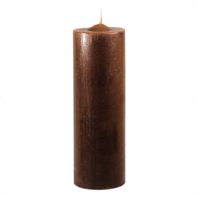 Vela de 7 Dias - Castanha | Unidade | 15 cm de altura X 5 cm de diâmetro - ZenNatural