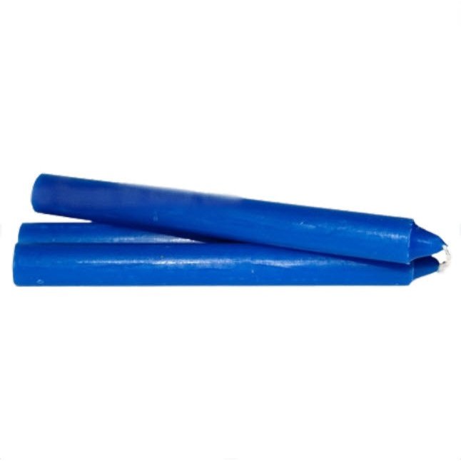 Vela de 20 cm - Azul | 1 Unidade |  20 cm de altura X 20 mm - ZenNatural