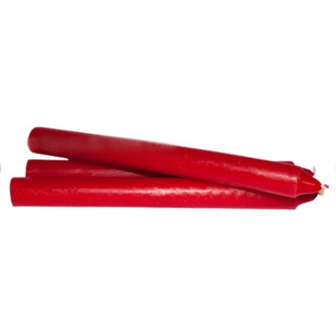 Conjunto de Velas de 20 cm (Peso 1KG) - Vermelha | 19/20 velas - ZenNatural