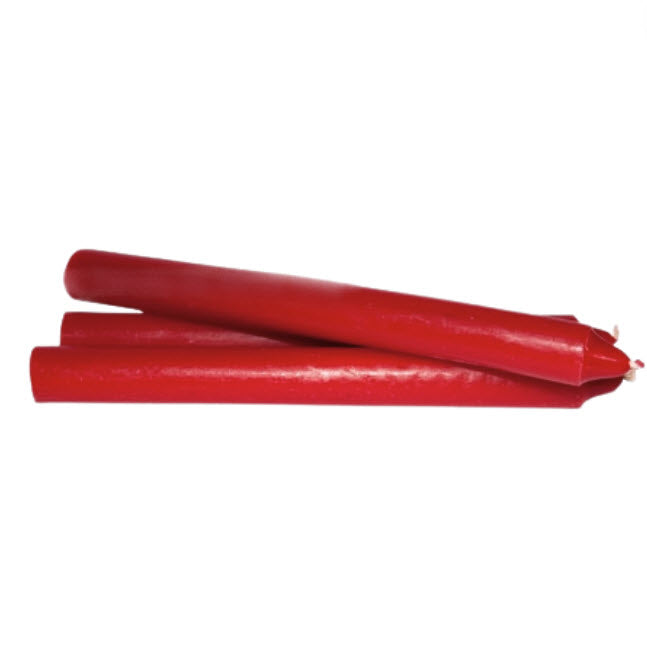 Vela de 20 cm - Vermelha | 1 Unidade |  20 cm de altura X 20 mm - ZenNatural