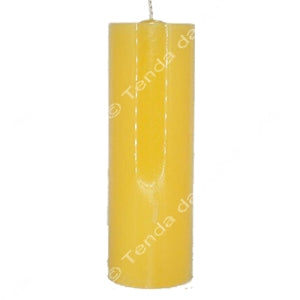 Vela de 7 Dias - Amarela | Unidade | 15 cm de altura X 5 cm de diâmetro - ZenNatural