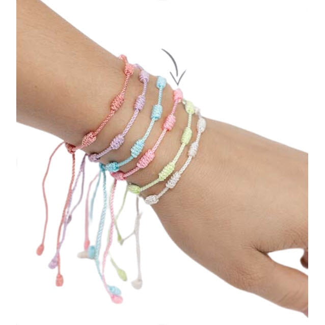 Zennatural_Pulseira dos 7 Nós - Rosa