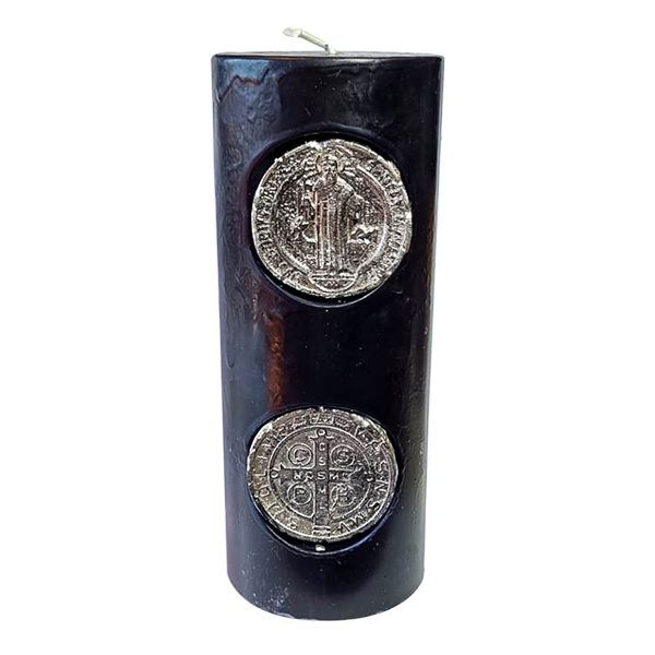 Poderoso Velão de São Bento Contra Bruxarias | Unidade | Dimensão: 17 cm altura X 7 cm diâmetro