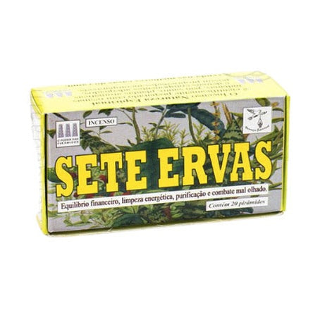 Defumador de Sete Ervas – Natureza Espiritual | Unidade | Peso: 55 grs, 20 tabletes
