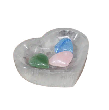 Taça de Selenite – Coração 11/12 cm_2