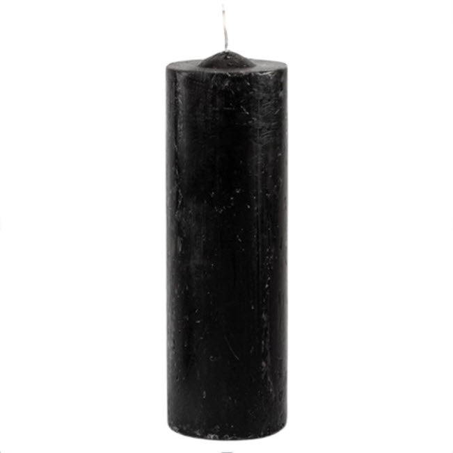 Vela de 7 Dias - Preta | Unidade | 15 cm de altura X 5 cm de diâmetro - ZenNatural