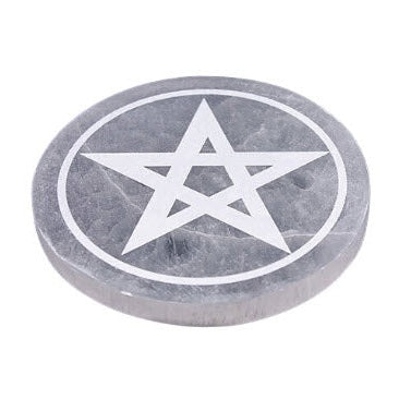 ZenNatural_Base de Selenite Pentagrama – Média 14 cm