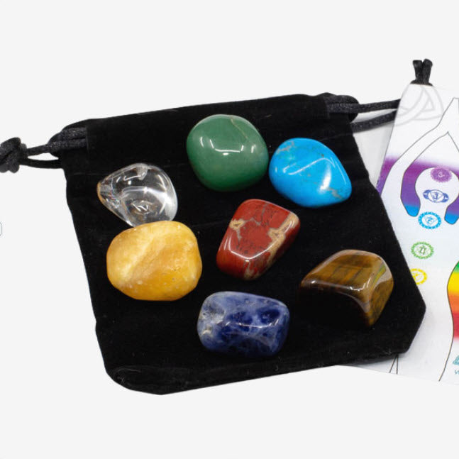 Bolsa da Sorte - Pedras dos 7 Chakras | 1 Bolsa - ZenNatural