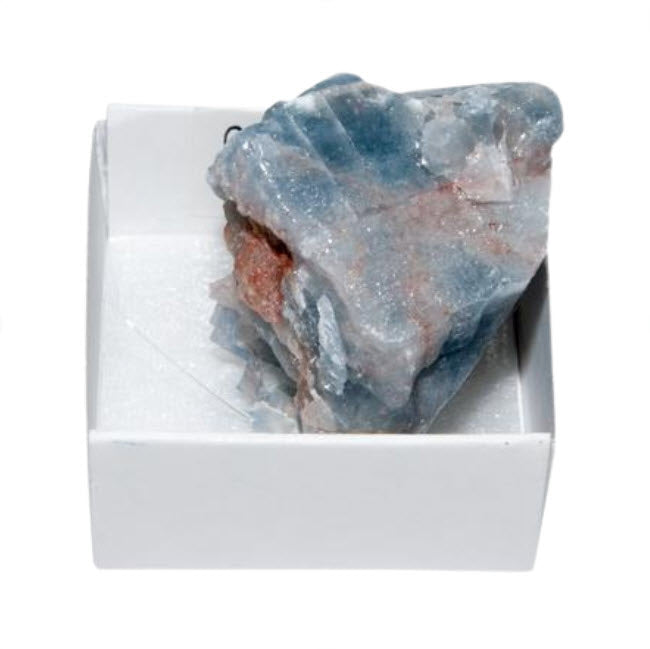 Calcita Azul - 4X4 | Unidade | Caixinha 4 X 4 cm - ZenNatural