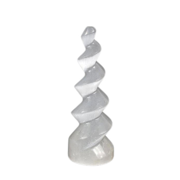 Espiral de Selenite | 1 Unidade | 13/15 cm - ZenNatural