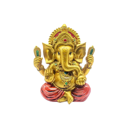 ZenNatural_Imagem de Ganesh 19 cm – Dourado 76699