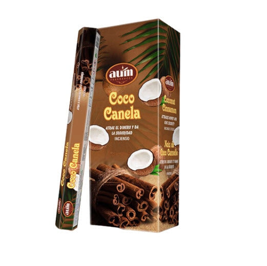 ZenNatural_Incenso – Coco e Canela (CAIXA HEX)