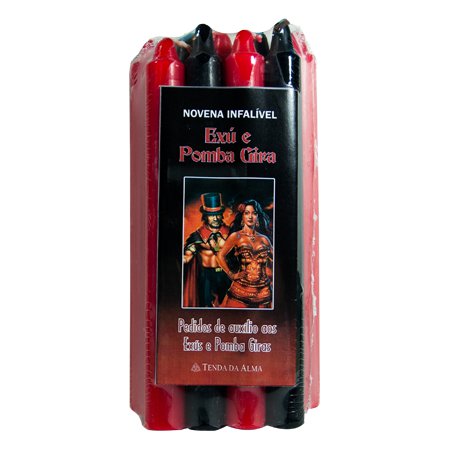 VELA Novena - Exú e Pomba Gira | 1 Pack com 9 Velas - ZenNatural