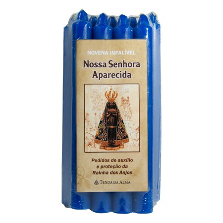 VELA Novena - Nossa Senhora Aparecida | 1 Pack com 9 Velas - ZenNatural