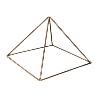 ZenNatural_Pirâmide Energética 15 CM – Dourada  Pirâmide energizadora