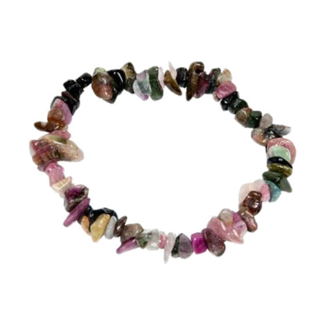 ZenNatural_Pulseira de Turmalina Multicolorida - Chip