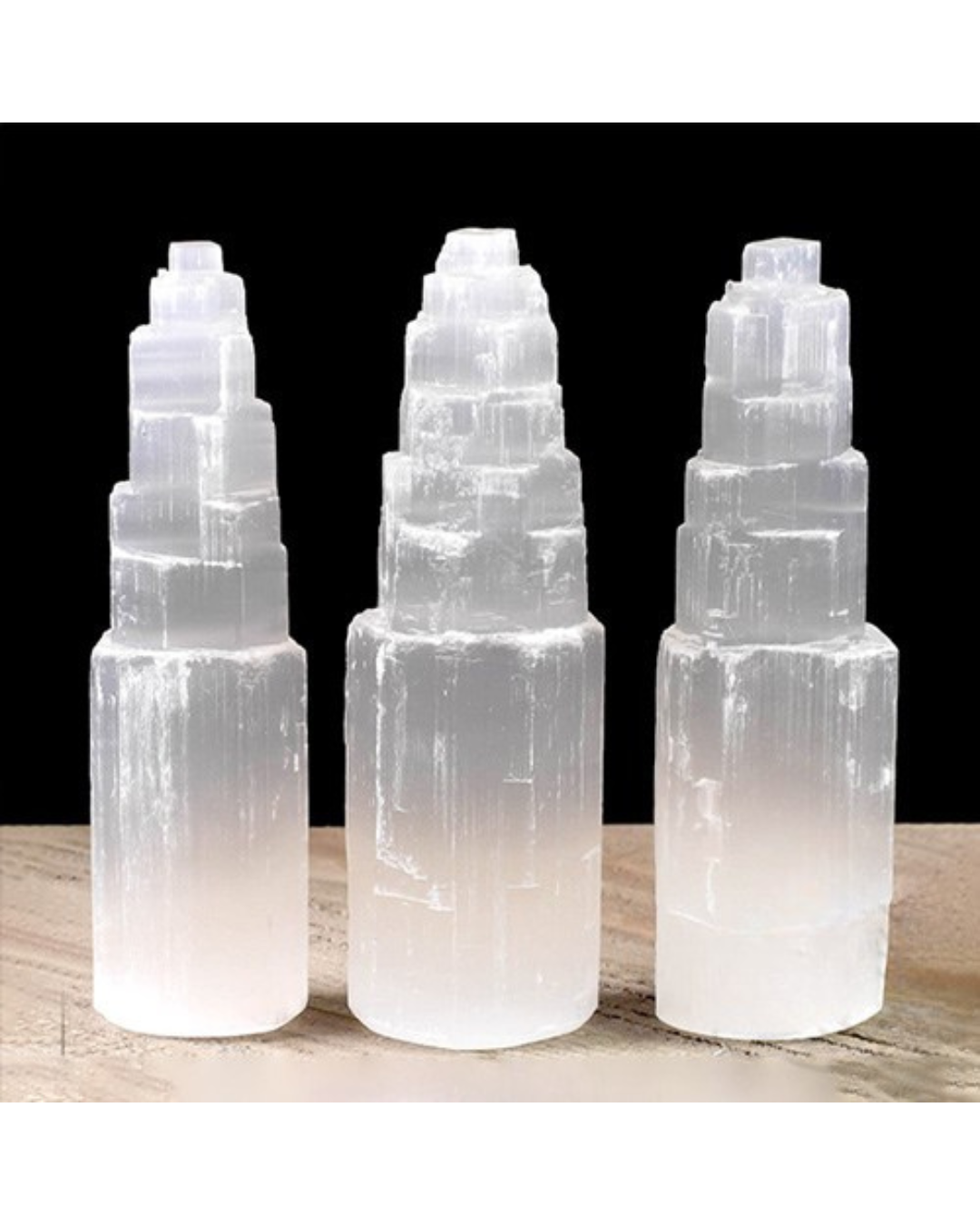 Torre Catedral de Selenite - 15 cm | Unidade - ZenNatural