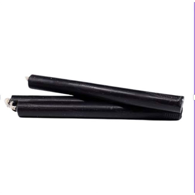 Vela 15X15 - Preta | 1 Unidade | 15 cm X 15 mm - ZenNatural