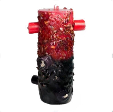 Vela de 7 Mechas Pomba Gira | 1 Unidade | 16 cm altura X 6 cm diametro - ZenNatural