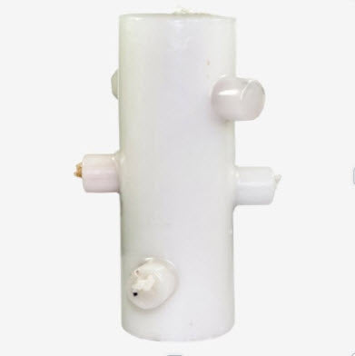 Vela de 7 Mechas Branca | Unidade | 16 cm altura X 6 cm diâmetro - ZenNatural