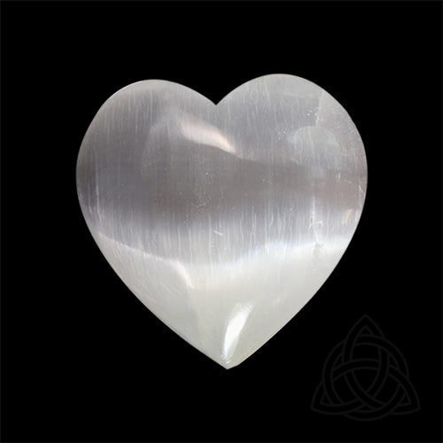 Coração de Selenite - Médio | Unidade | 5/6 cm - ZenNatural
