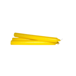 Conjunto de Velas de 20 cm (Peso 1KG) -  Cor Amarelo | 19/20 velas - ZenNatural