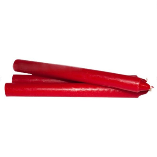 Conjunto de Velas de 20 cm (Peso 1KG) -  Vermelha | 19/20 velas - ZenNatural