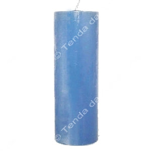 Vela de 7 Dias - Azul-Clara | Unidade | 15 cm de altura X 5 cm de diâmetro - ZenNatural