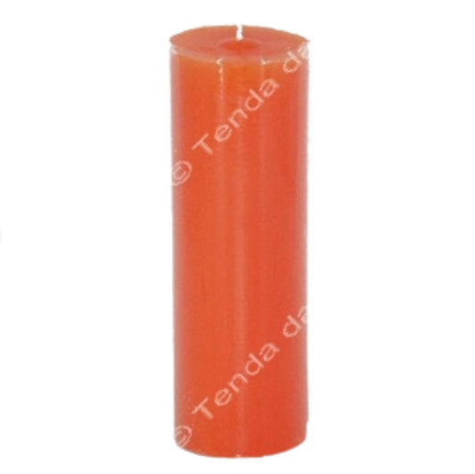 Vela de 7 Dias - Laranja | Unidade 15 cm de altura X 5 cm de diâmetro - ZenNatural