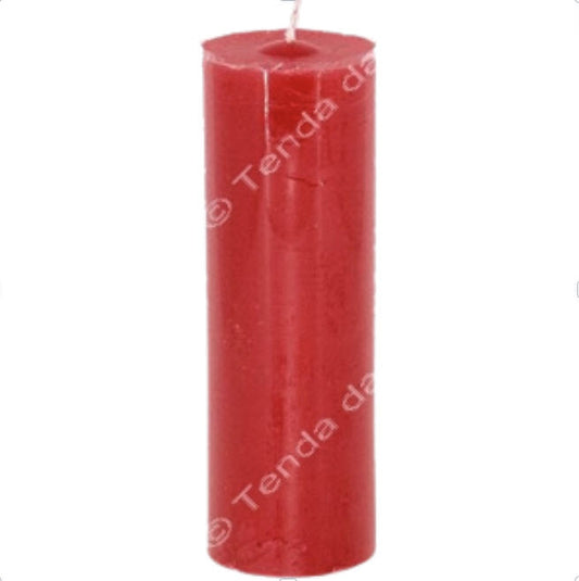 Vela de 7 Dias - Vermelha | Unidade | 15 cm de altura X 5 cm de diâmetro - ZenNatural