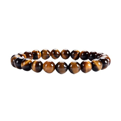 Zennatura_Pulseira de Olho de Tigre - Esferas 8 mm