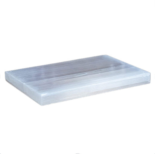 Placa Energética de Selenite - Grande | Unidade | Altura: 20/30 mm. • Largura: 70/80 mm. • Comprimento: 190/200 mm. - ZenNatural