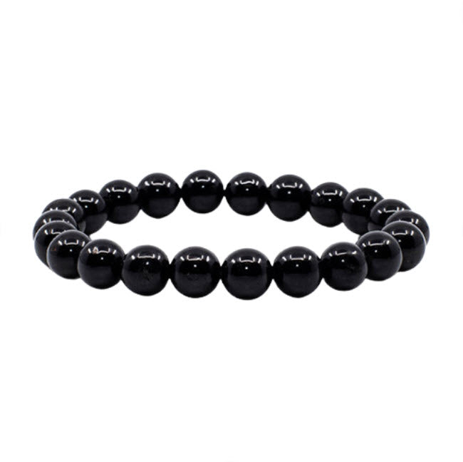 Zennatural_Pulseira de Turmalina Negra - Esferas 8 mm