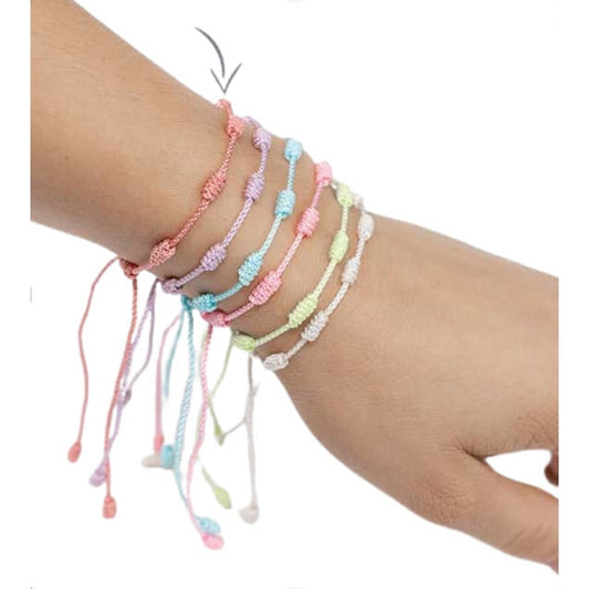 Zennatural_Pulseira dos 7 Nós - Rosa Velho
