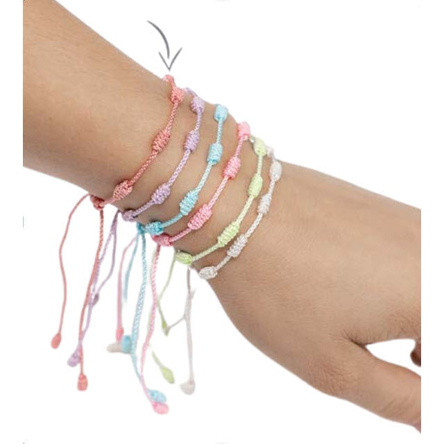 Zennatural_Pulseira dos 7 Nós - Rosa Velho