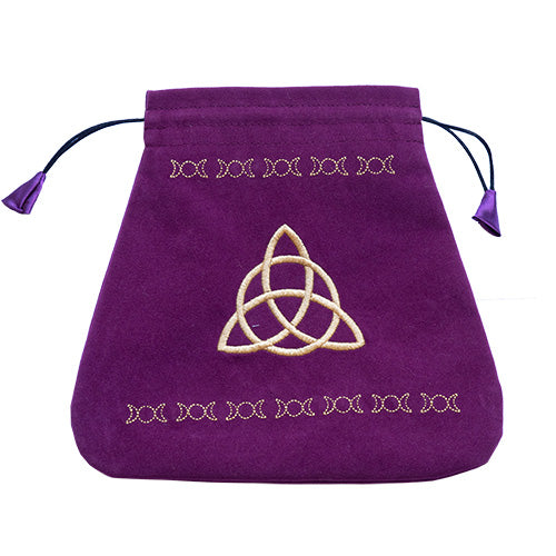 Zennatural_Saco de Veludo para Tarot – Deusa Tripla ou Tríplice