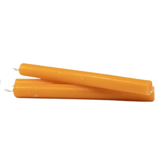 Vela 15X15 - Laranja | 1 Unidade | 15 cm X 15 mm - ZenNatural