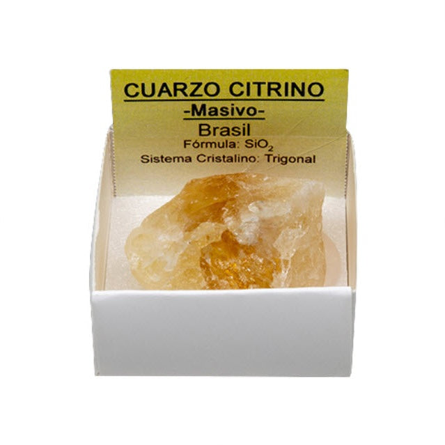Citrino em Bruto - 4X4 | Unidade | Caixinha 4 X 4 cm - ZenNatural
