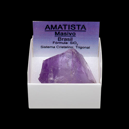 Ametista em Bruto - 4X4 | Unidade | Caixinha 4 X 4 cm - ZenNatural