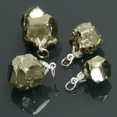 Fio com Pirite Octaédrica