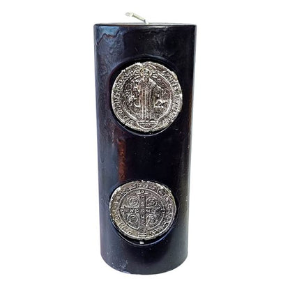 Poderoso Velão de São Bento Contra Bruxarias | Unidade | Dimensão: 17 cm altura X 7 cm diâmetro